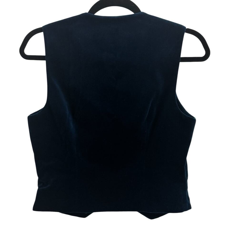 NWT! Susana Monaco Velvet Sleeveless Button-Up Vest Top - Size Small (MSRP $218) - Picture 4 of 4